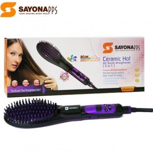 Sayona 2 in 1 Ceramic Hot Air Brush Straightener