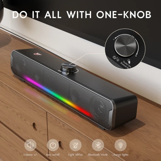 ONIKUMA L16 Bluetooth-compatible Speaker with RGB Light