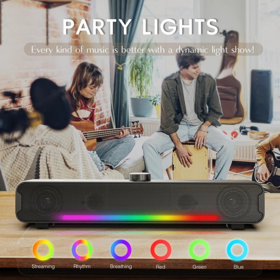 ONIKUMA L16 Bluetooth-compatible Speaker with RGB Light