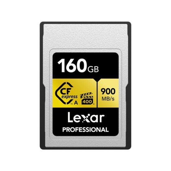 LEXAR 160GB Professional CFexpress Type A Memory Card Gold Series, Up to 900MB/s Read, 800MB/s Write
