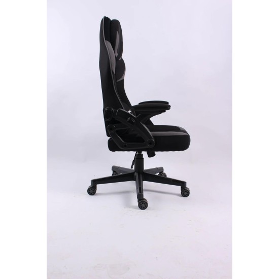 BLACK BULL Gaming Chair With Headrest Up - Black/Red