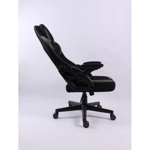 BLACK BULL Gaming Chair With Headrest Up - Black/Red