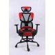 BLACK BULL Mesh Office and Gaming Chair With Footrest - black/red