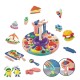 Magic Dough Color Mud Gourmet Platter Toy With 40 pcs For Girls - Multi Color