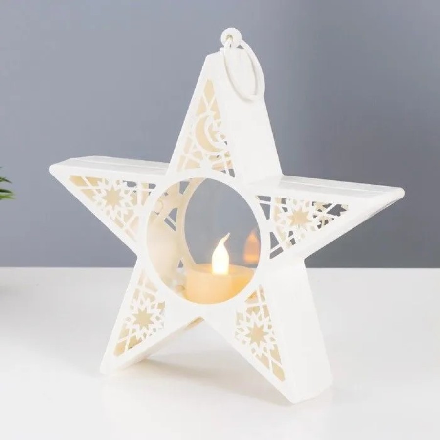 Ramadan lanterns star shape  - White