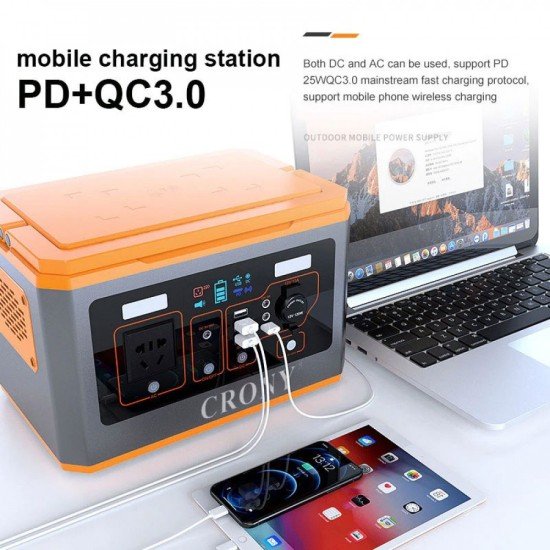 Crony 500 watt portable battery for trips Crony BS500 Portable Power Station
