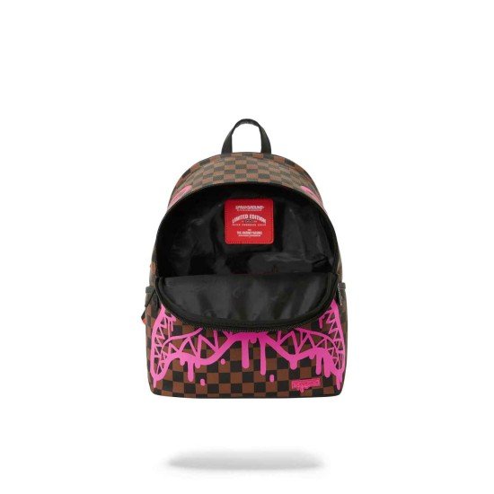 PINK DRIPPIN SHARKS SAVAGE BACKPACK