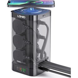 LDNIO 2500W UK Tower Extension Socket | Smart & Multifunctional LDNIO 2500W UK Tower Extension Socket | Smart & Multifunctional