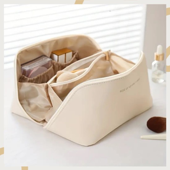 Cosmetic Storage Leather Bag 