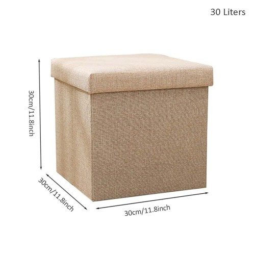 Beige Storage Stool size 30/38cm