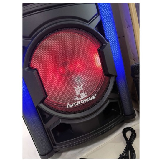 AVCROWNS CH-1286 model double 12 inch speaker Subwoofer speaker karaoke portable BT speaker