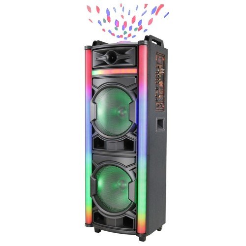 AVCROWNS CH-1286 model double 12 inch speaker Subwoofer speaker karaoke portable BT speaker