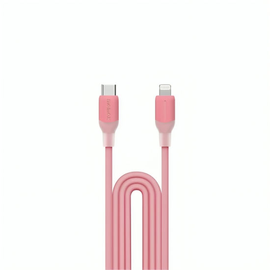 Momax 1-Link USB-C To Lightning (1.2m / Support 35W) Charging + Data Cable - Pink (DL53P)