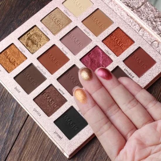 Imagic Charm 16 Color Gold Eyeshadow Palette