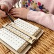 Educate Multiplication Table for Kids on Wooden Planks