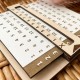 Educate Multiplication Table for Kids on Wooden Planks