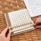 Educate Multiplication Table for Kids on Wooden Planks