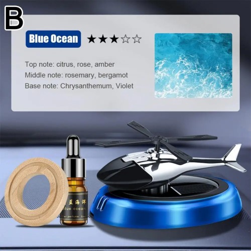 Helicopter Solar Rotating car Aroma Diffuser