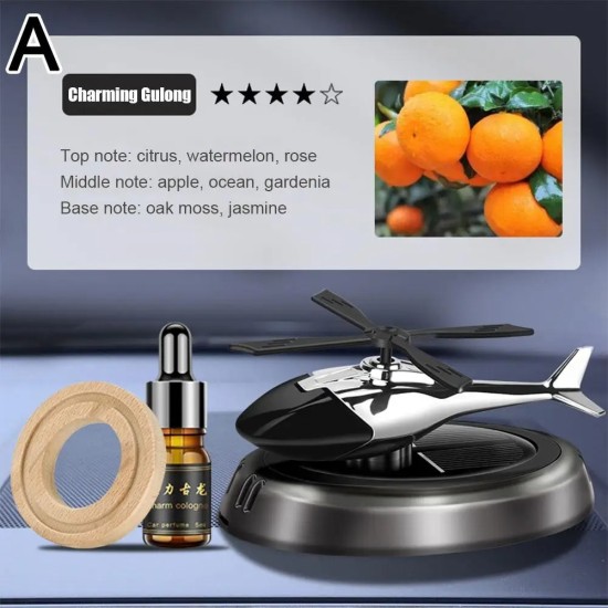 Helicopter Solar Rotating car Aroma Diffuser