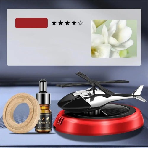 Helicopter Solar Rotating car Aroma Diffuser