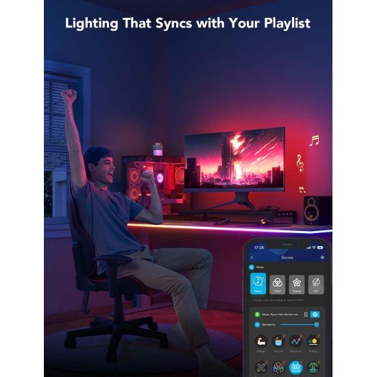 Govee Neon Gaming Table Light - Smart LED Light (3 Meter Long)