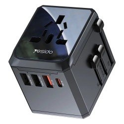 YESIDO MC24 20W Universal Adapter Socket Travel Wall Charger Multifunction Type-C+3USB-A Power Charger Converter YESIDO MC24 20W Universal Adapter Socket Travel Wall Charger Multifunction Type-C+3USB-A Power Charger Converter
