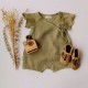 Cotton linen kimono romper fpr Kids