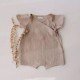 Cotton linen kimono romper fpr Kids