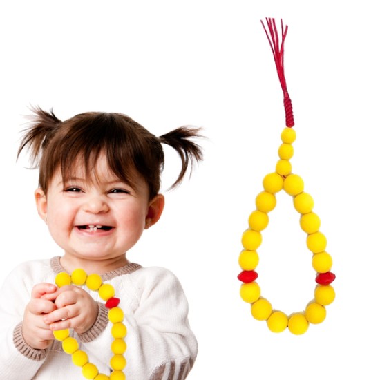 Rosary for children - yellow