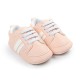 Newborn Sneakers Crib Shoes for Boys Girls Soft Sole First Walkers 0-18 Months - pink