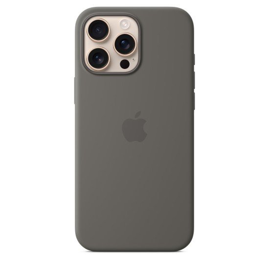 Apple iPhone 16 Pro Max Silicone Case with MagSafe Stone Gray