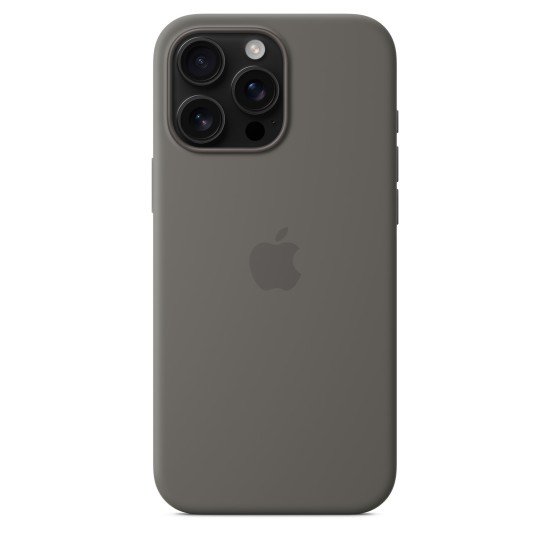 Apple iPhone 16 Pro Max Silicone Case with MagSafe Stone Gray