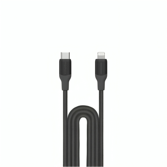 Momax 1-Link USB-C To Lightning (2.0m / Support 35W) Charging + Data Cable - Black (DL55D)