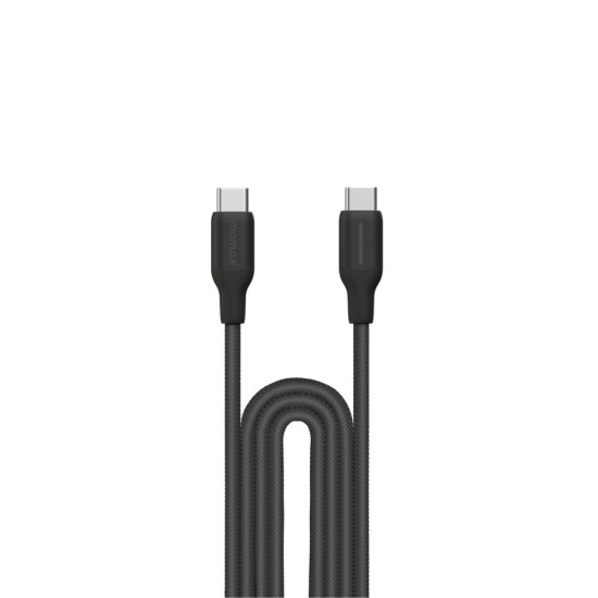 Momax 1-Link USB-C To USB-C (2.0m / Support 100W) Charging + Data Transfer cable - Black (DC25D)