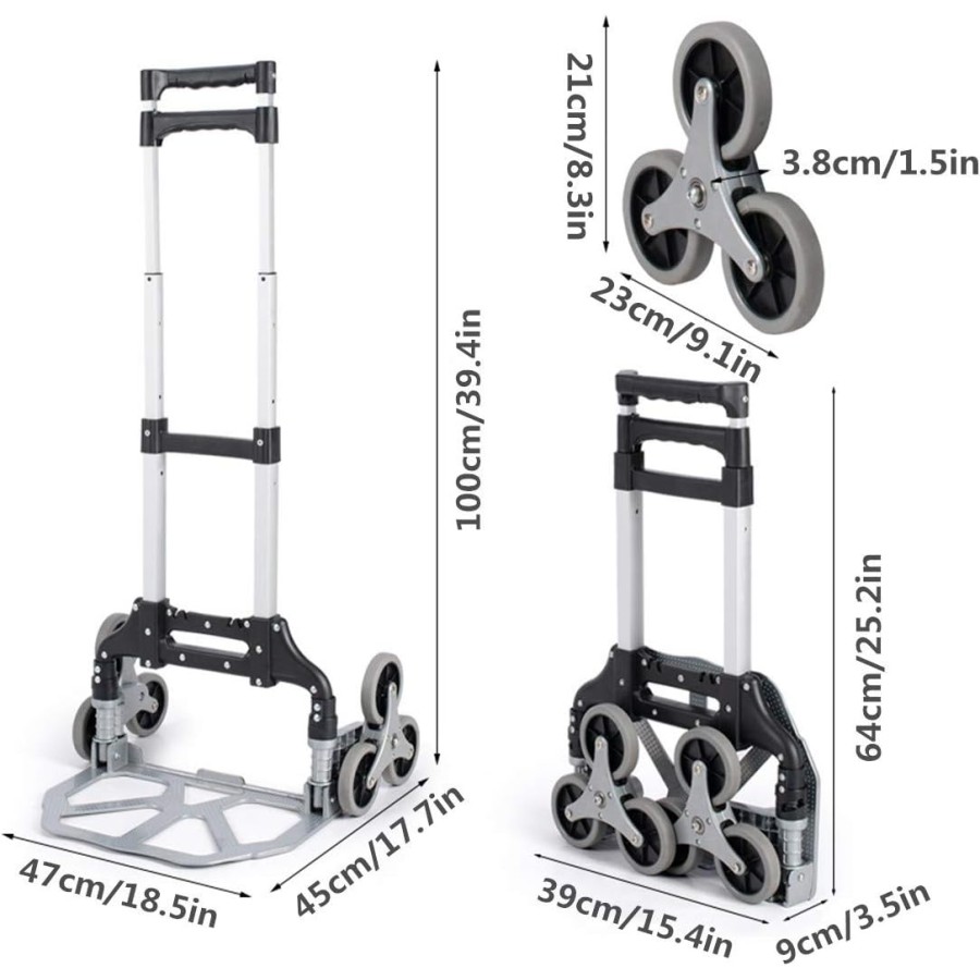 Multi-Functional Foldable Trolley Cart