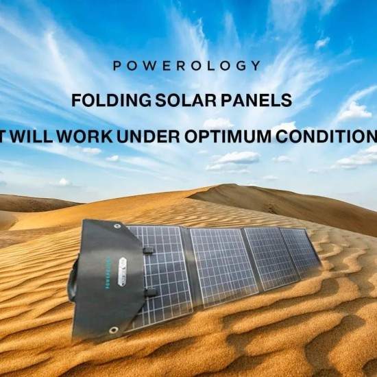 Powerology 120W Universal Folding Solar Panel