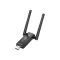 Porodo Dual Band WiFi Adapter External Antenna High-Speed USB 3.0 - Black