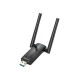 Porodo Dual Band WiFi Adapter External Antenna High-Speed USB 3.0 - Black