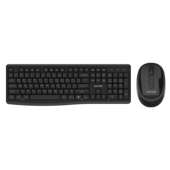 Porodo Dual Mode Wireless Keyboard Mouse Set