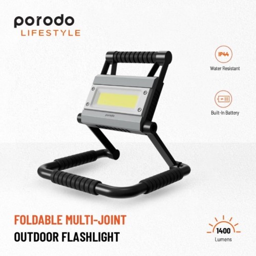 Porodo Foldable Multi-Joint Outdoor Flashlight