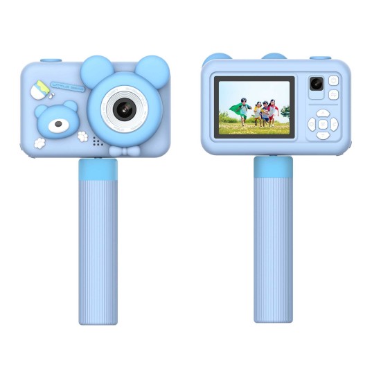 Porodo Kids Digital Camera With Tripod Stand - Blue