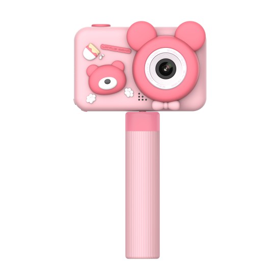 Porodo Kids Digital Camera With Tripod Stand - Pink