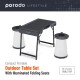 Porodo Lifestyle Compact Portable Outdoor Table Set With Illuminated Folding Seats