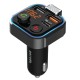 Porodo Smart Car Charger FM Transmitter with 24W PD Port / QC 3.0 - Black