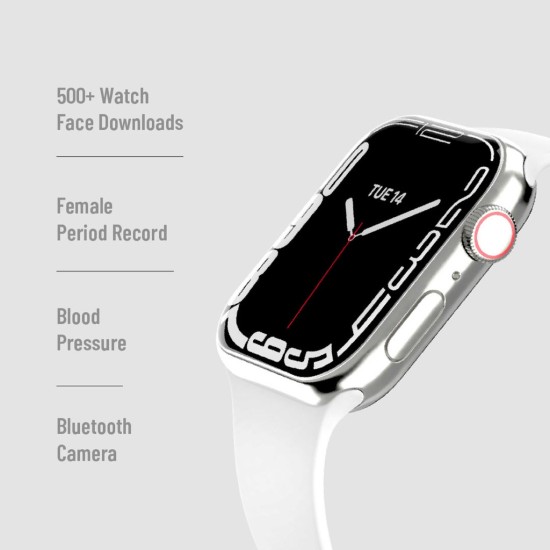 Porodo Smart Watch 8 Plus With Strap - Silver