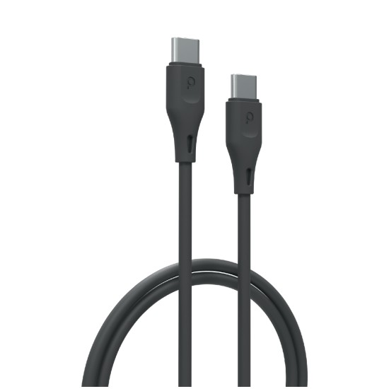 Porodo new PVC Type-C to Type-C Cable (60W 2M)
