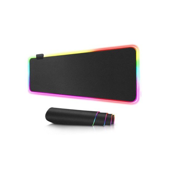 RGB-03 Luminous XL Gaming Mouse Pad [400 x 1200 x 4mm] - Black