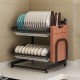 MIRALUX 2 Tier Dish Rack with Cutting Board Rack