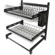 MIRALUX 2 Tier Dish Rack with Cutting Board Rack