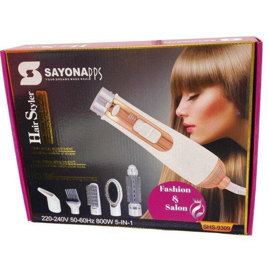 Sayona 5 in 1 Hair Styling Set 800W  SHS-9309